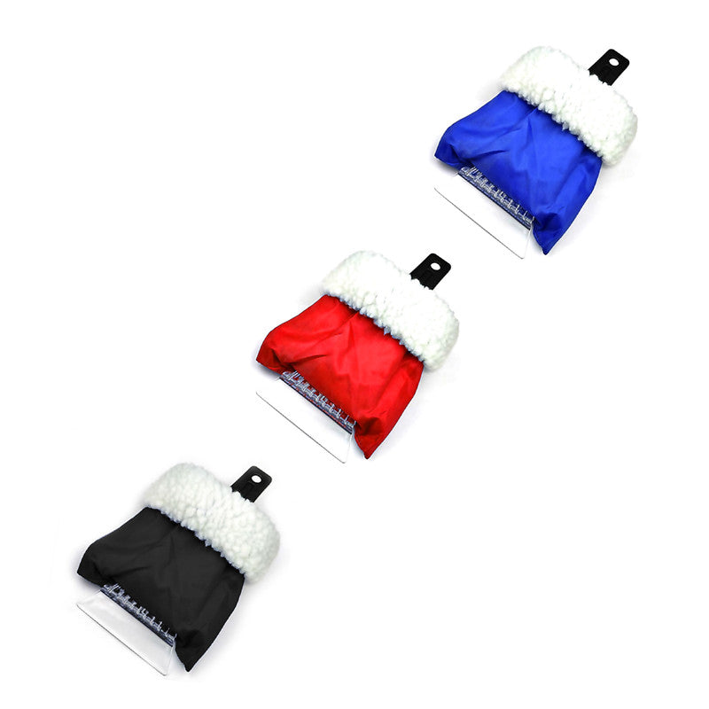 Sherpa Lined Ice Scraper Glove - Black, Blue or Red