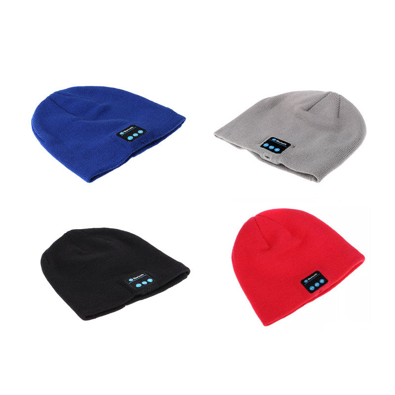 Bluetooth Beanie Cap - Blue, Black, Grey or Red