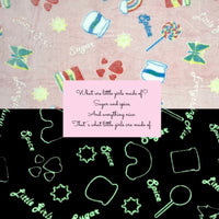 Glow in The Dark Blankets - Little Girls’ Sugar, Spice, & Everything Nice - Little Boys’ Frogs, Snails, and Puppy-Dogs’ Tails