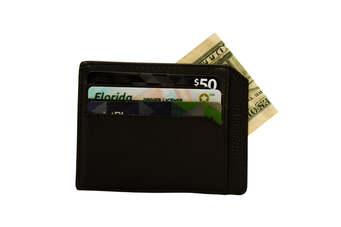 Ultra Slim RFID Blocking Credit Card Holder - Black or Brown