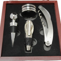 Wine Bottle Opener & Stopper Gift Set