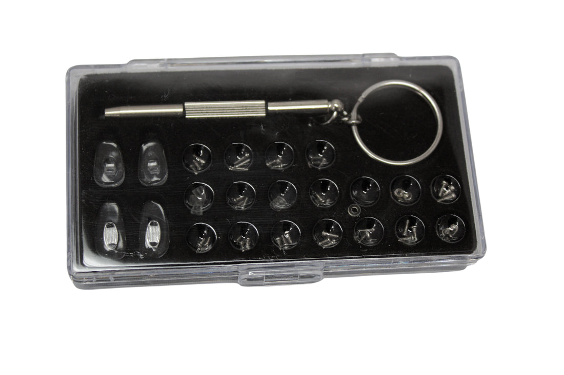 Eyeglass Sunglass Repair Kit with Stainless Steel Tiny Screws