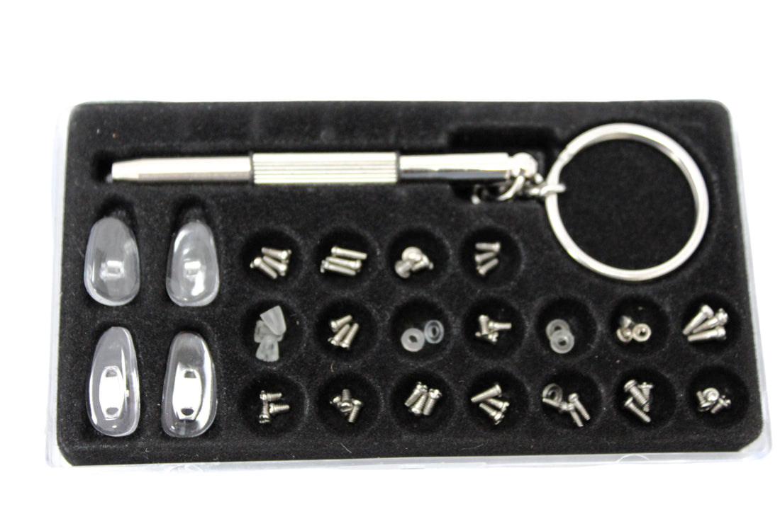 Eyeglass Sunglass Repair Kit with Stainless Steel Tiny Screws