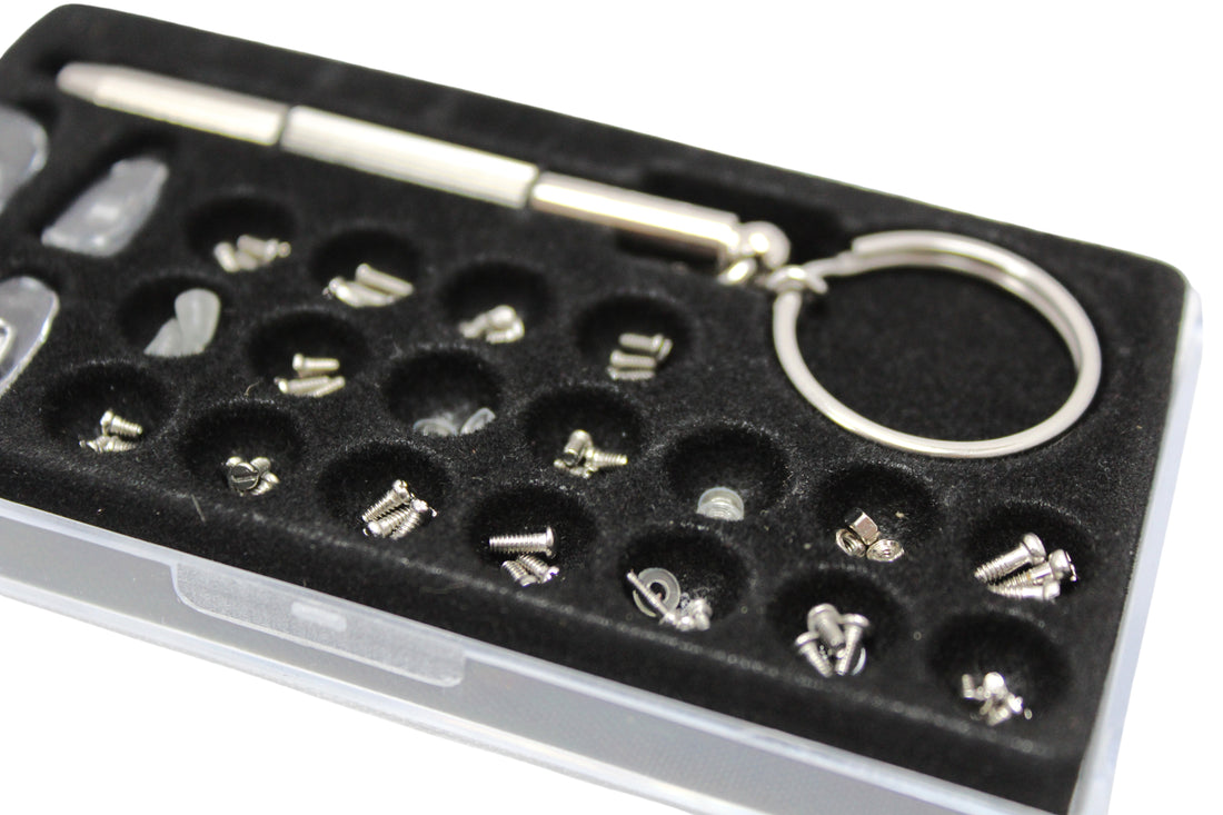 Eyeglass Sunglass Repair Kit with Stainless Steel Tiny Screws