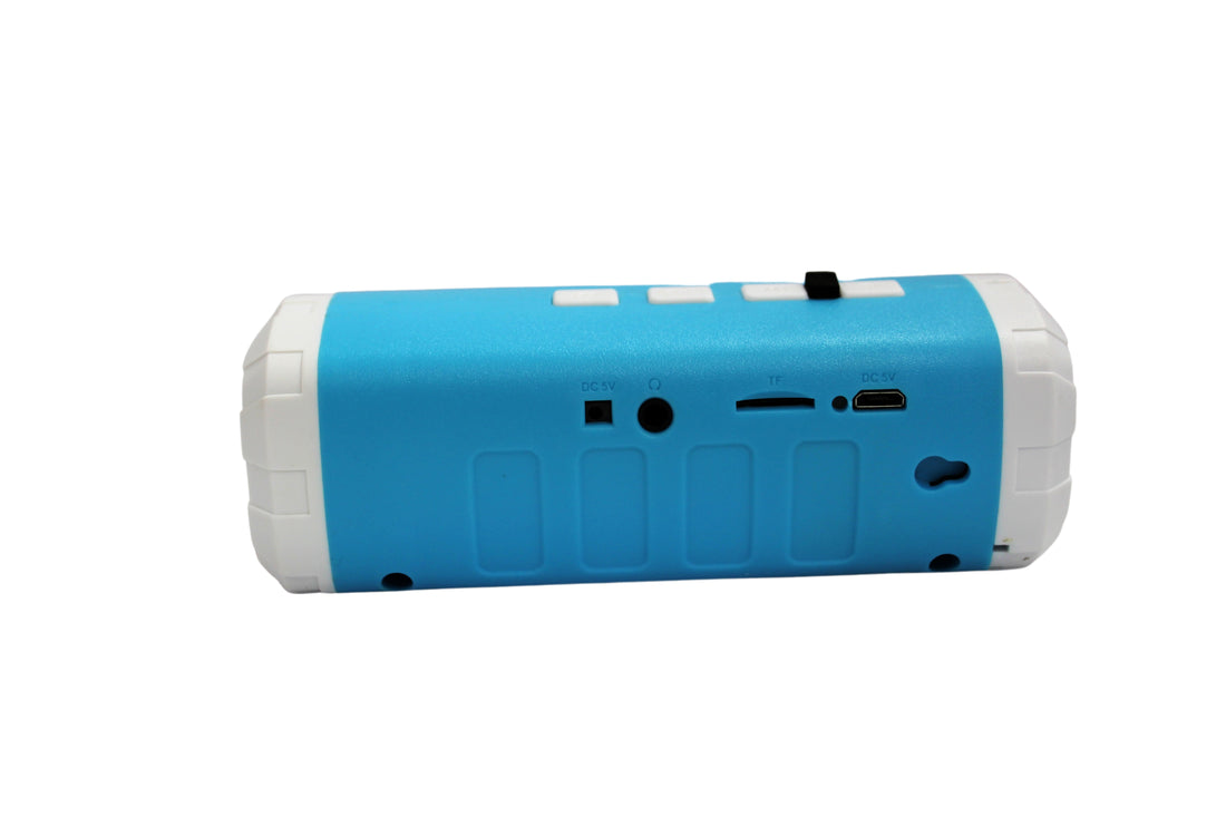 Solar Powered Bluetooth Speaker with Flashlight - Blue or Green