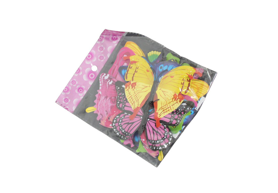 Mixed Color 3D Butterfly Magnet Fridge stickers - 12 pcs