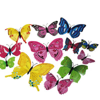 Mixed Color 3D Butterfly Magnet Fridge stickers - 12 pcs