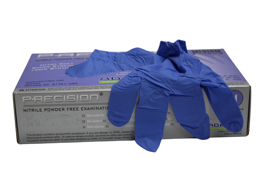 Nitrile Powder Free Gloves (Violet, Medium) Box of 100