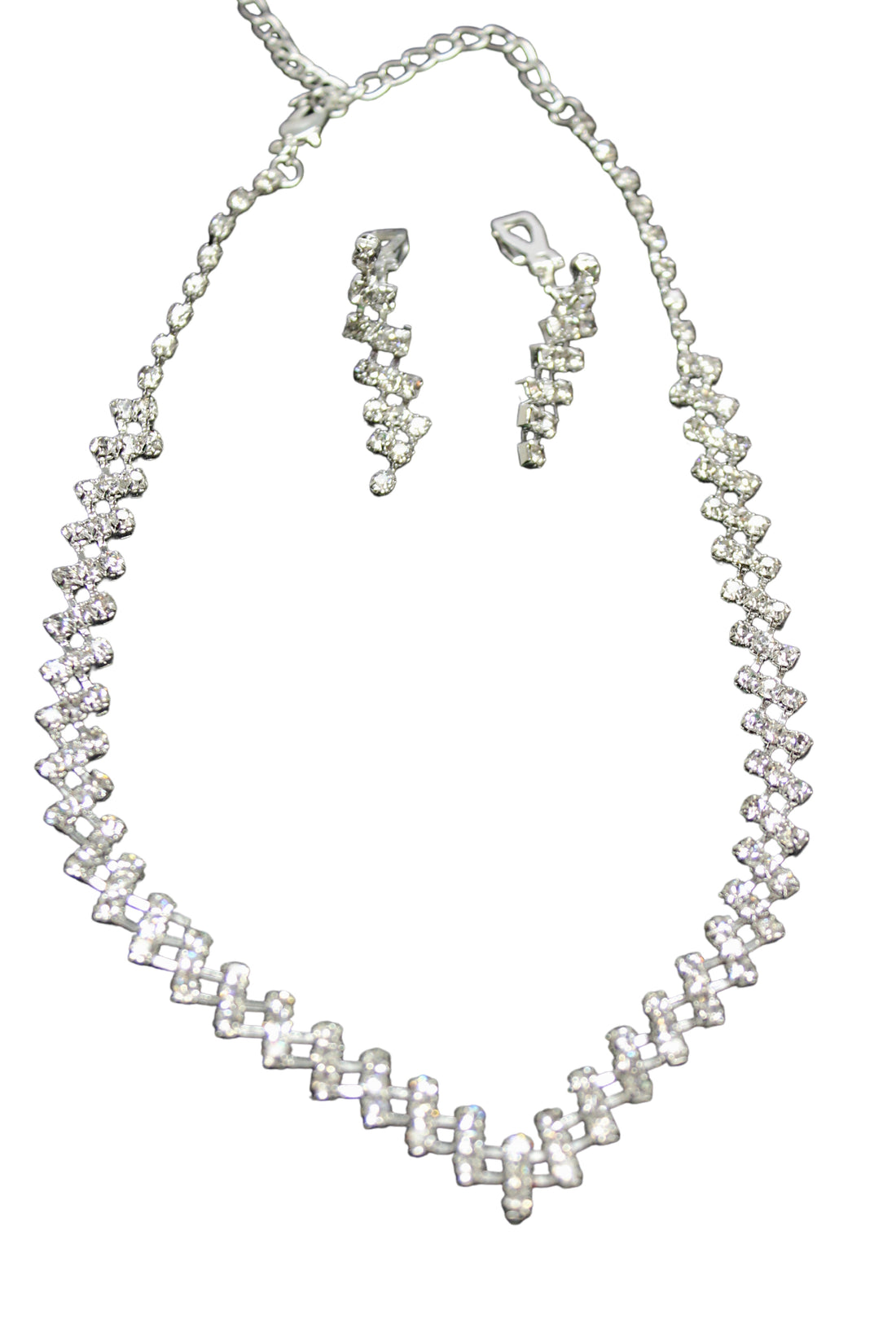 Swarovski Crystal Earring Necklace set TL3027 (Clip on)