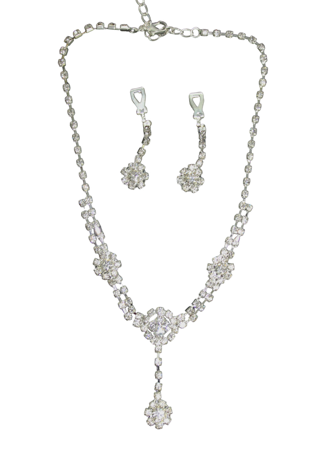 Swarovski Crystal Earring Necklace set TL3026 (Clip on)