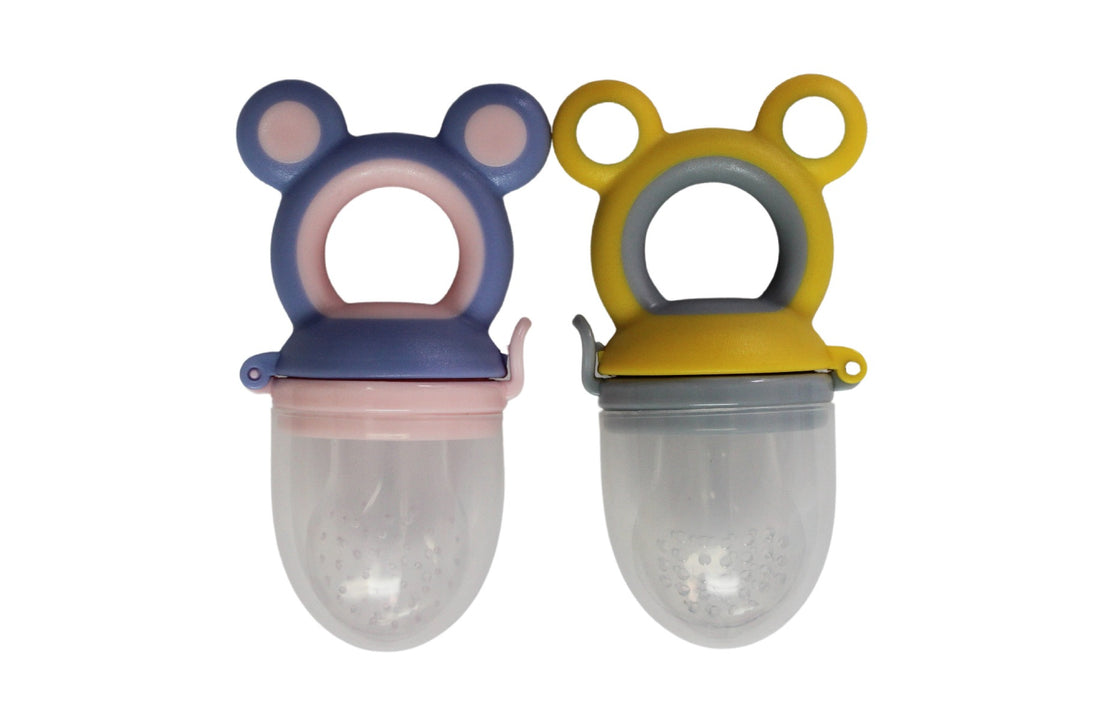 Fruit Feeders Food Grade Fruit Feeder Pacifier Vulcanized Silicone Baby Fruit Feeder - 2PK