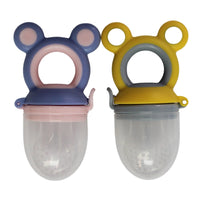 Fruit Feeders Food Grade Fruit Feeder Pacifier Vulcanized Silicone Baby Fruit Feeder - 2PK