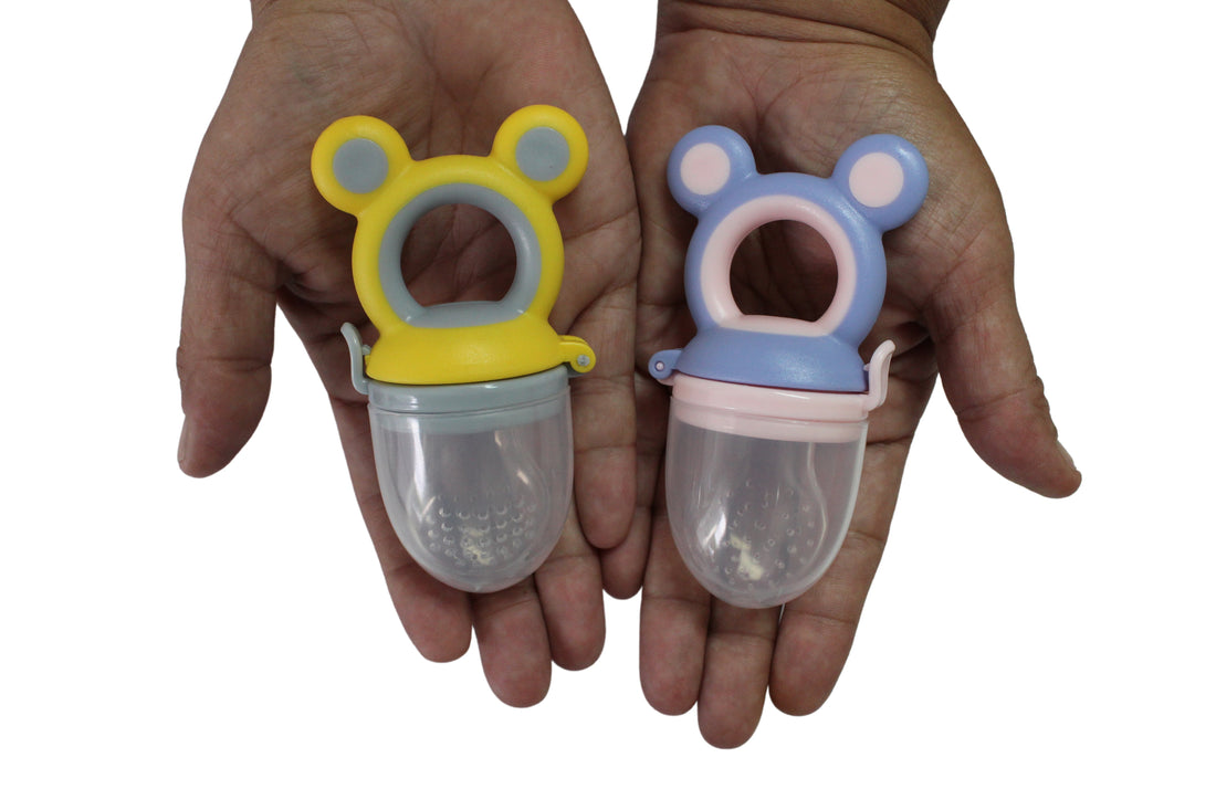 Fruit Feeders Food Grade Fruit Feeder Pacifier Vulcanized Silicone Baby Fruit Feeder - 2PK