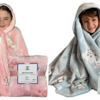 Glow in The Dark Blankets - Little Girls’ Sugar, Spice, & Everything Nice - Little Boys’ Frogs, Snails, and Puppy-Dogs’ Tails