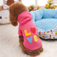 Cute LOVE Hoodie for Small Dogs