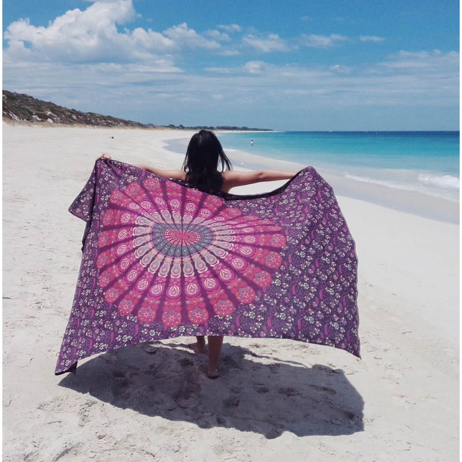 Mandala Designed Tapestry/Beach Sheets
