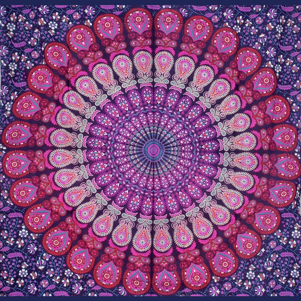 Mandala Designed Tapestry/Beach Sheets