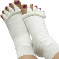 Massaging Toe Separator Socks - Black, White, Blue, Pink, White, Light Pink or Purple