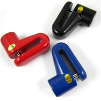 Mountain Bike Disc Brake Lock with two keys - Black, Blue or Red