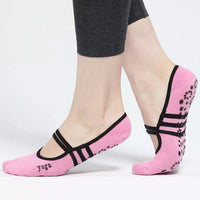 Non Slip Yoga Socks - Black or Pink