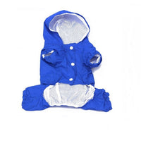 Pet Rain Jacket with Hood - Blue, Red, Yellow and Camo