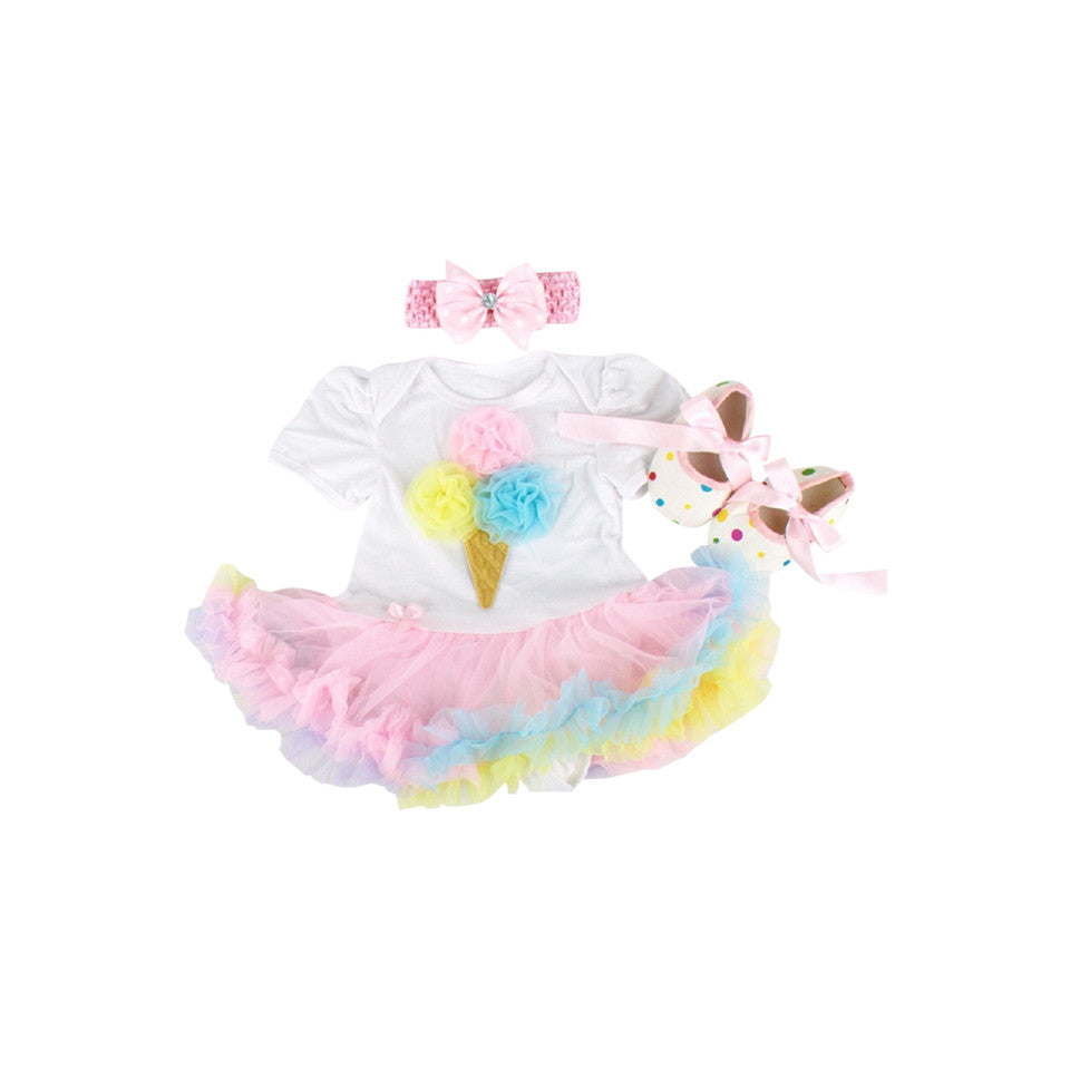 Ruffled Tutu Dress Set