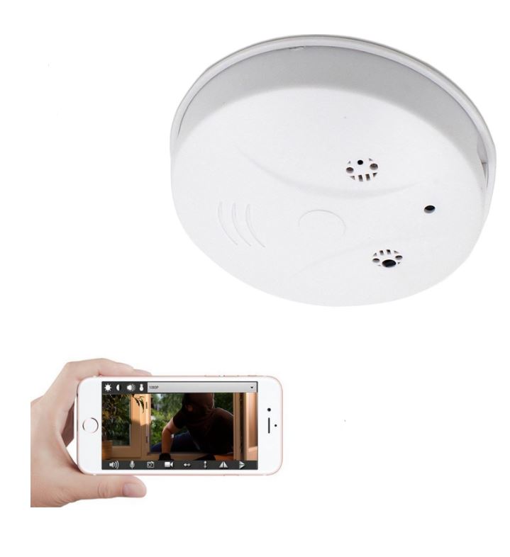 Hidden Spy Camera Smoke Detector - Surveillance Device