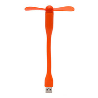 USB Powered Personal Fan - Green, Orange, Pink, White or Blue