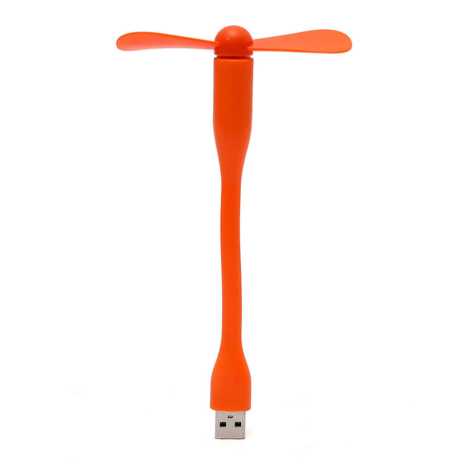 USB Powered Personal Fan - Green, Orange, Pink, White or Blue