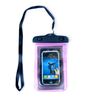 Waterproof Pouch for Mobile Phones - Blue, Pink, Clear, Black