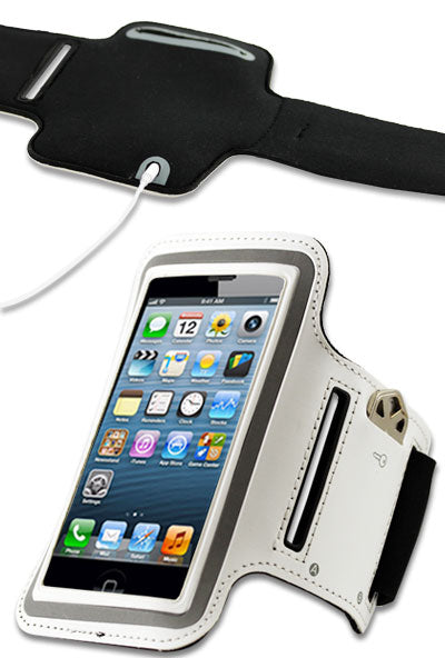 Cell Phone Armband Pouch for Runners or Cyclists Fits iPhone 4 4s 5 5s (Also Fits Keys and Wallet)