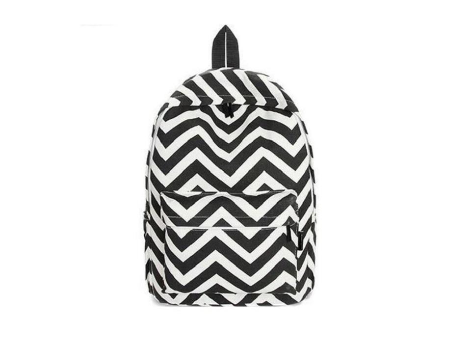 Chevron Backpack - Black, Blue, Green or Pink