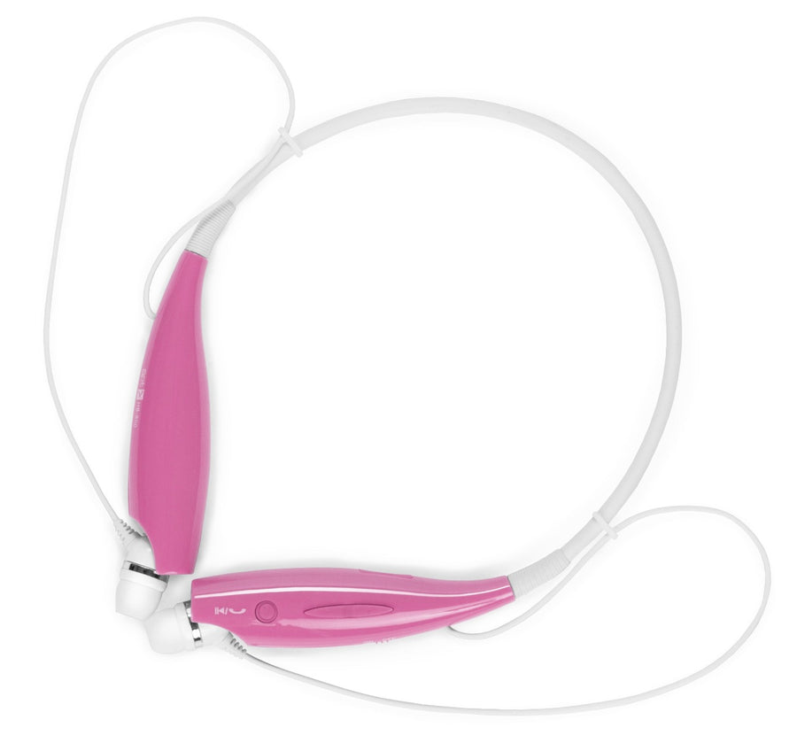 Bluetooth Behind the Neck Headset - Black, Pink, Blue, Orange or White