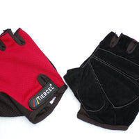 Fingerless Cycling Gloves - Red, Blue or Black