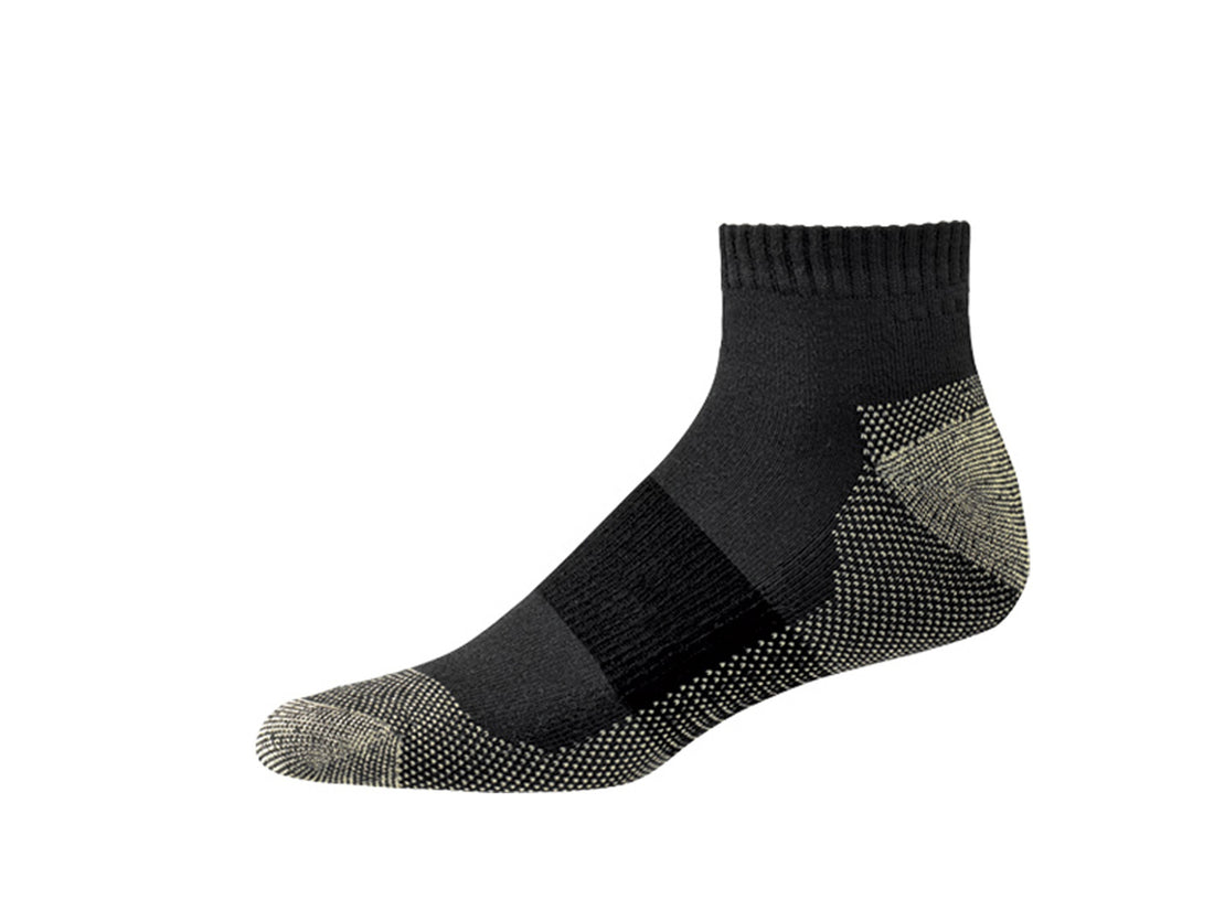 Copper Infused Ankle Sport Socks - White or Black