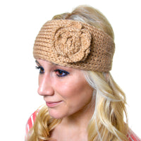 Crochet Headband - Black, Blue, Pink or Tan