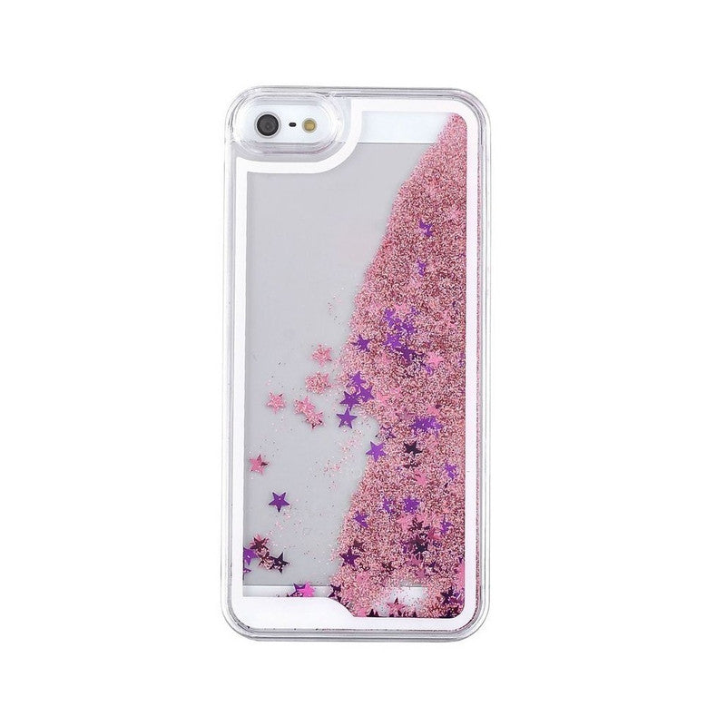 Liquid Glitter Quicksand Phone Cases for iPhone 5/5S - Blue, Red, Pink, Purple, Gold or Silver