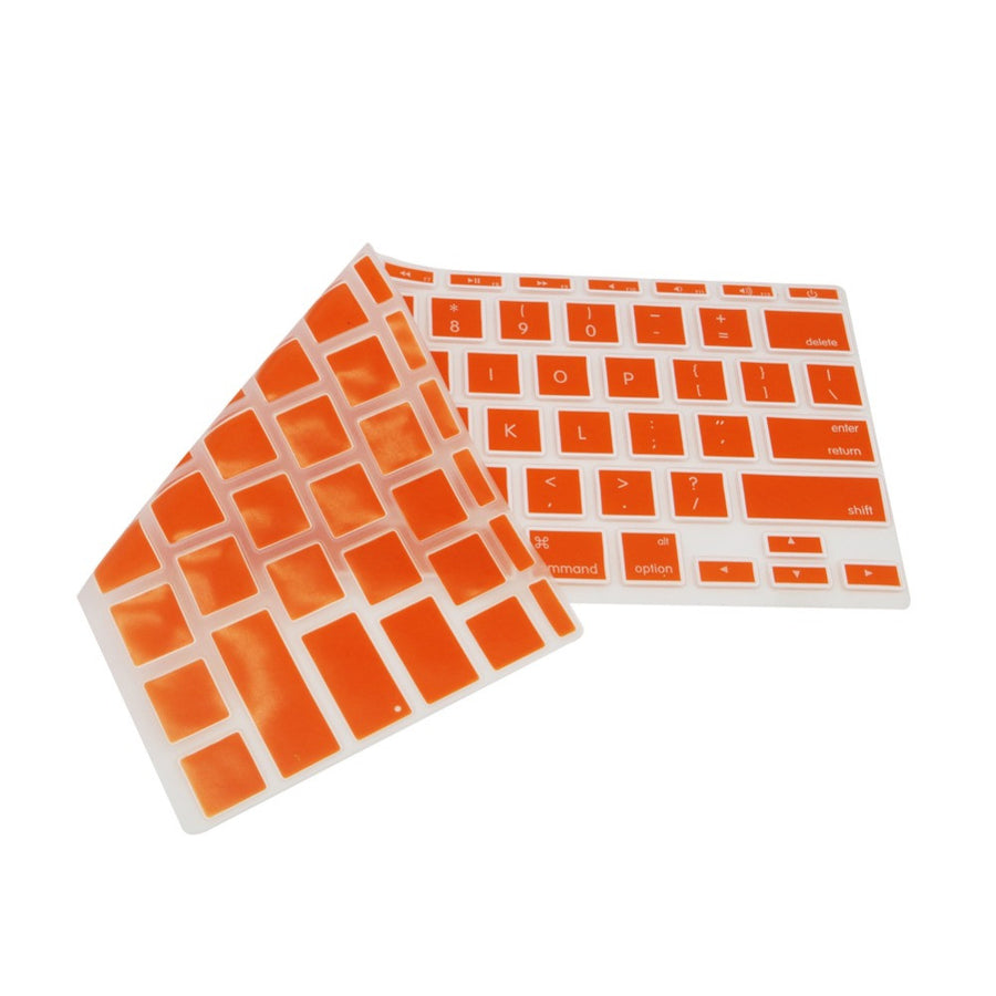 Silicone Keyboard Skin for Macbook - 11", 13", 15" - Black, White, Blue, Purple, Orange, Red, Yellow, Pink or Green