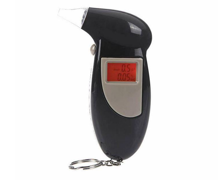 LCD Backlit Display Breathalyzer/Alcohol Tester Keychain