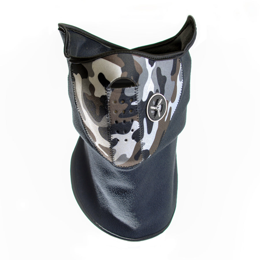 Neoprene/Fleece Neck and Face Mask - Black, Blue, Camo, Orange, Pink, Purple or Red