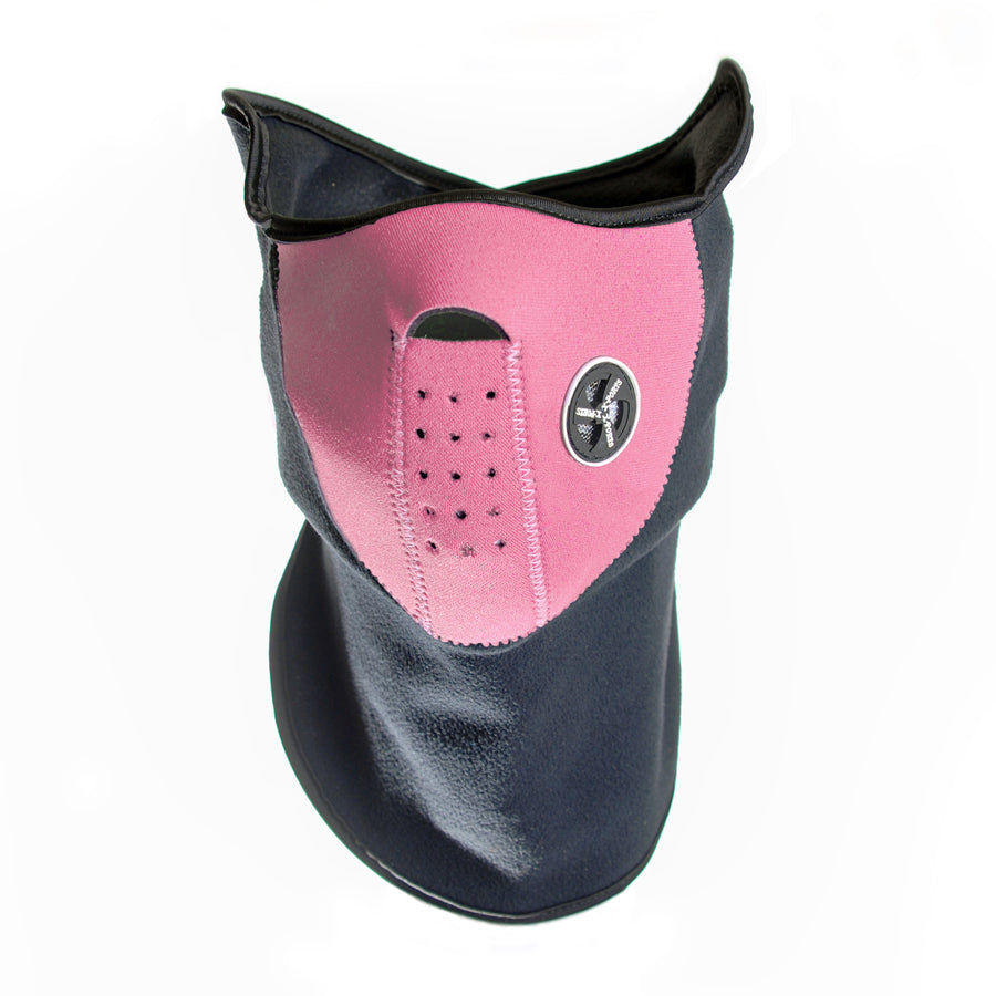 Neoprene/Fleece Neck and Face Mask - Black, Blue, Camo, Orange, Pink, Purple or Red