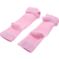 Massaging Toe Separator Socks - Black, White, Blue, Pink, White, Light Pink or Purple