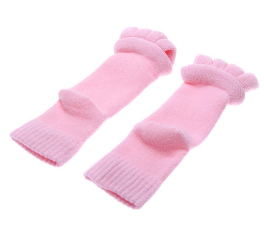 Massaging Toe Separator Socks - Black, White, Blue, Pink, White, Light Pink or Purple