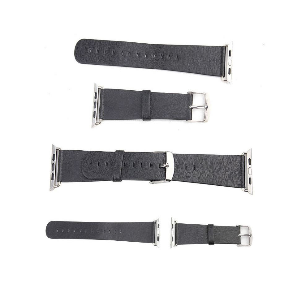 Microfiber Leather Strap for Apple Watch - White, Black, Blue or Pink