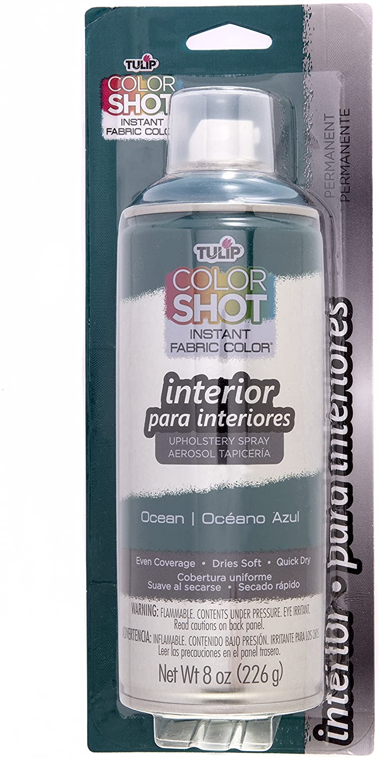 Tulip ColorShot Instant Fabric Color Interior Upholstery Spray 8 oz - Ocean