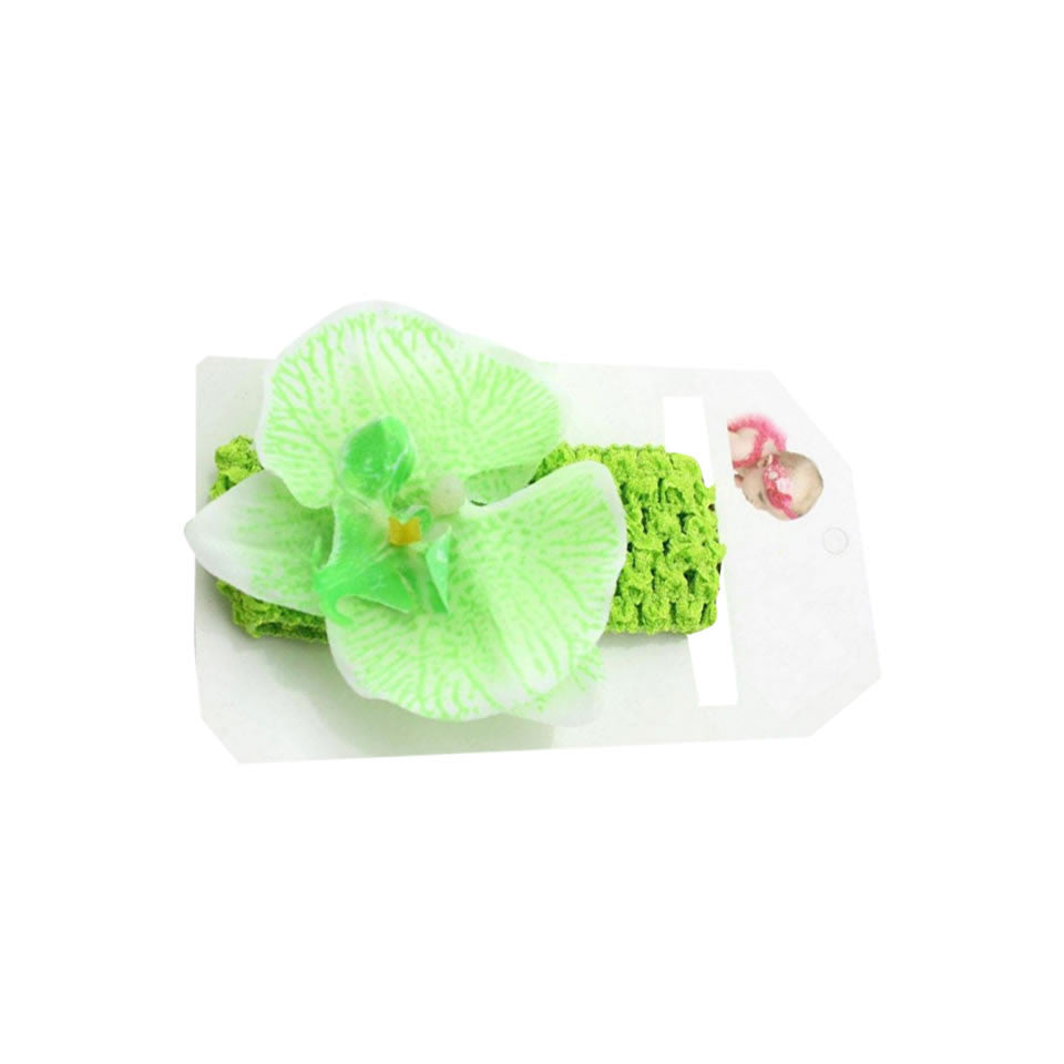 Orchid Headband - Pink, Purple, Green, Yellow and White