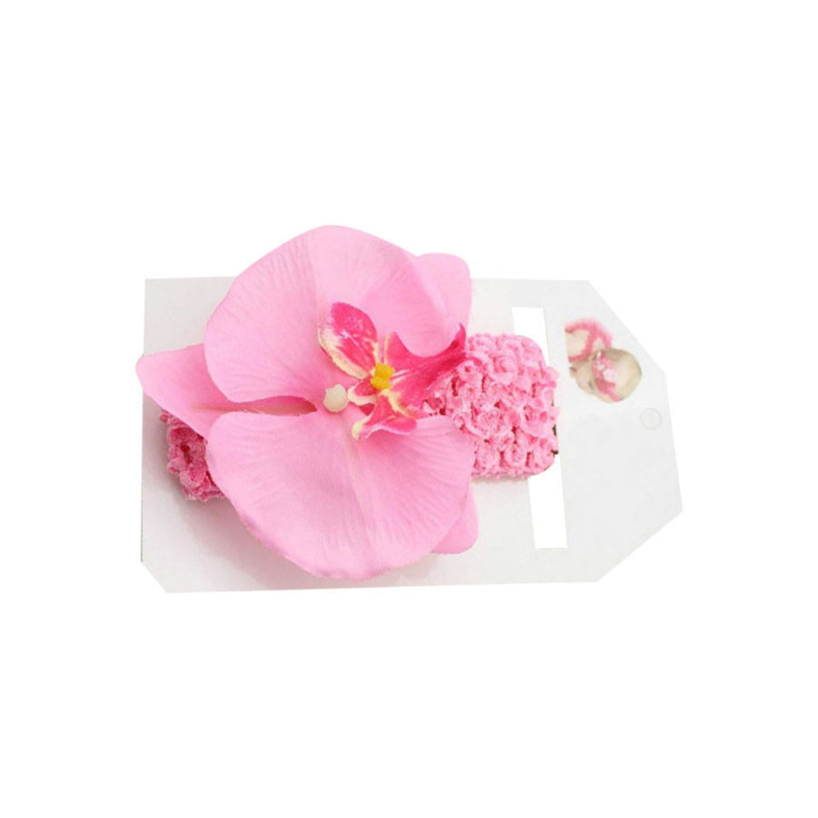 Orchid Headband - Pink, Purple, Green, Yellow and White