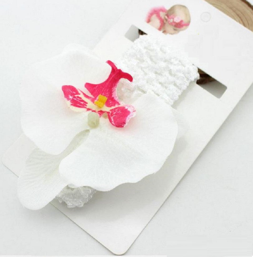 Orchid Headband - Pink, Purple, Green, Yellow and White