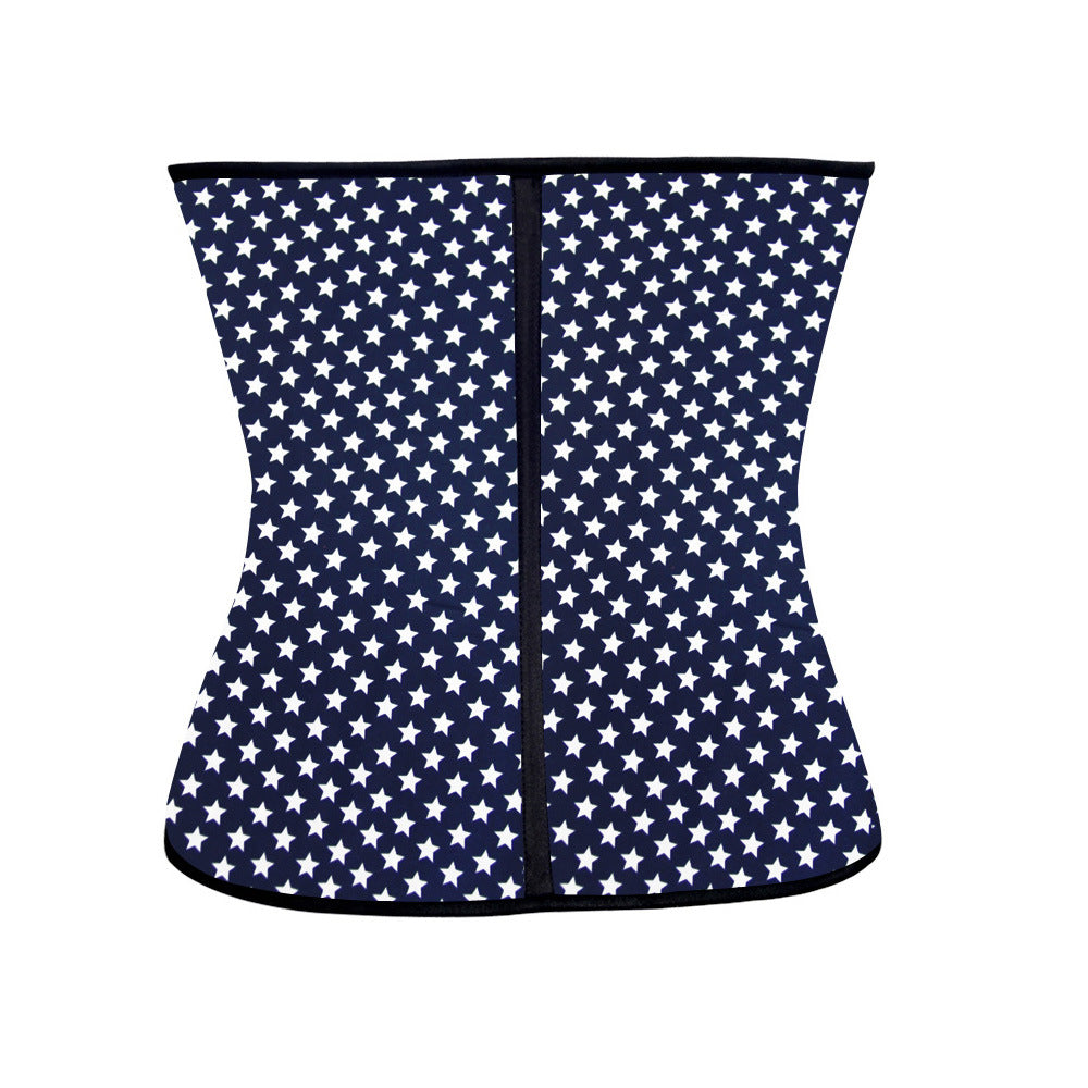 Patterned Latex Waist Trainer - Skulls, Stars or Animal Print