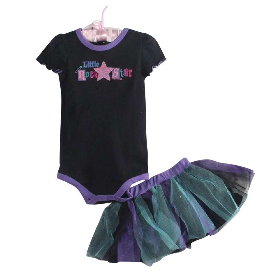 3 Piece Ruffled Dress Set for Baby Girls